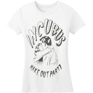 Women’s white incubus make out party Graphic Tee - Shirt Sleeve
